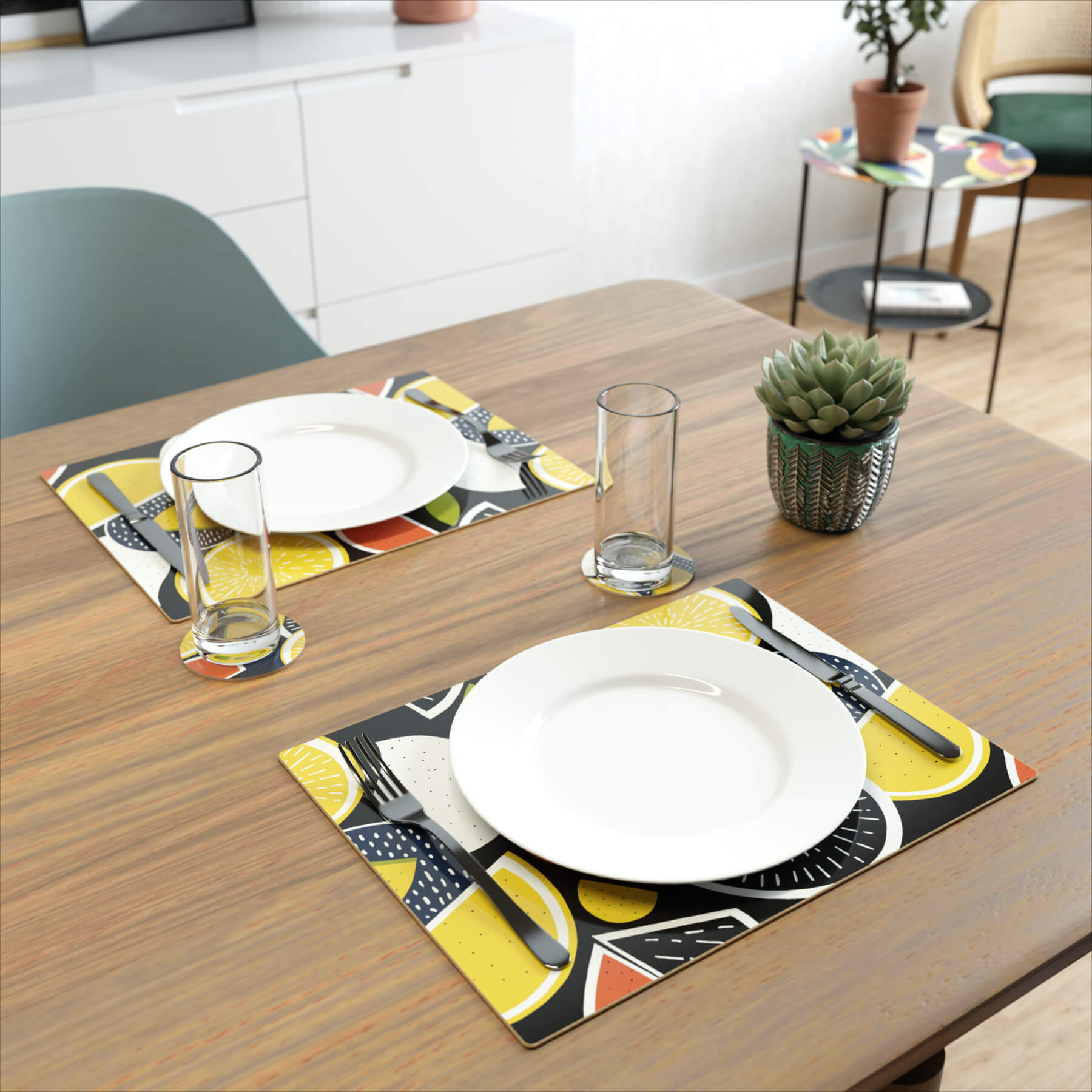 Placemat set of 2, 40 x 30 cm ‘Juice of the Day’